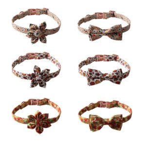 Thanksgiving Maple & Pumpkin Dog Collar