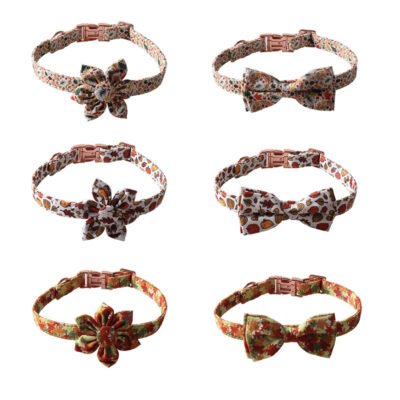 Thanksgiving Maple & Pumpkin Dog Collar