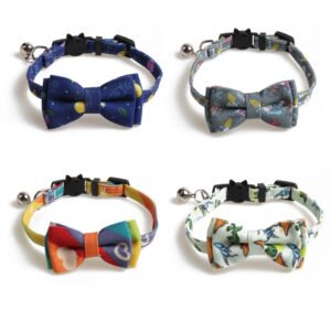 Rainbow Cat Collar with Bell